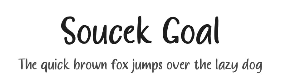 Soucek Goal by Studio Hello Good — Script Handwritten Font