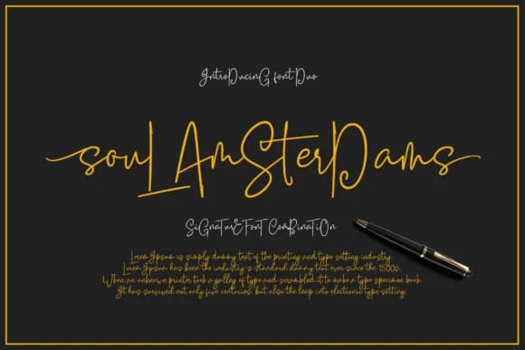 Soul Amsterdams Duo Font by Meutuwah — Script Handwritten Font