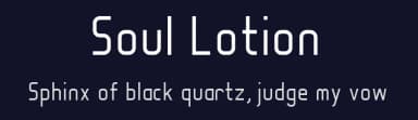 Soul Lotion by Manuel Viergutz | Typo Graphic Design — Sans Serif Font — thumbnail 2