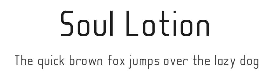 Soul Lotion by Manuel Viergutz | Typo Graphic Design — Sans Serif Font