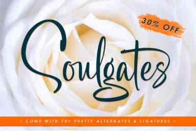 Soulgates Font by Runsell Graphic — Script Handwritten Font — thumbnail 1