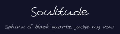 Soulitude by Mightyfire — Script Handwritten Font — thumbnail 2