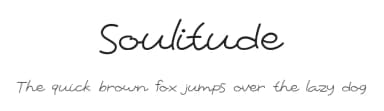 Soulitude by Mightyfire — Script Handwritten Font — thumbnail 1