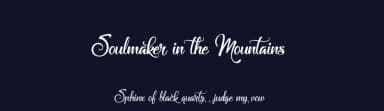 Soulmaker in the Mountains by Cat.B — Script Handwritten Font — thumbnail 2