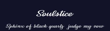 Soulstice by Billy Argel Fonts ® — Script Handwritten Font — thumbnail 2