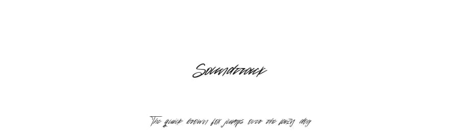 Soundtrack by Mariyana — Script Handwritten Font