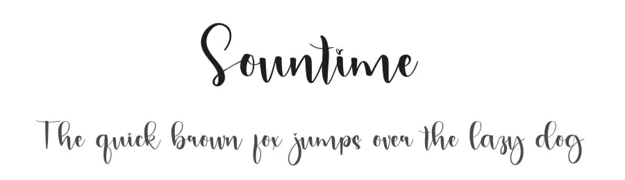 Sountime by PiPi Creative STUDIO — Script Handwritten Font — preview 1