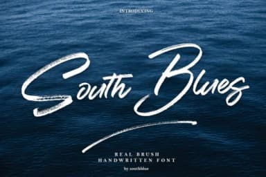 South Blue Font by Cepeye — Script Handwritten Font — thumbnail 1