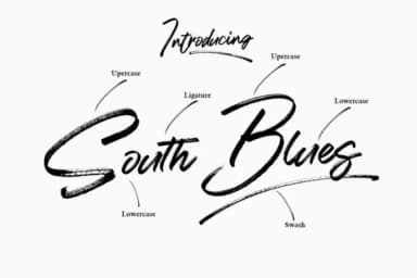 South Blue Font by Cepeye — Script Handwritten Font — thumbnail 6