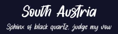 South Austria by Annisa Afni — Script Handwritten Font — thumbnail 2