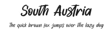 South Austria by Annisa Afni — Script Handwritten Font — thumbnail 1