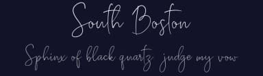 South Boston by AminMario — Script Handwritten Font — thumbnail 2