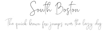 South Boston by AminMario — Script Handwritten Font — thumbnail 1