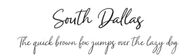 South Dallas by ReyreyBlue — Script Handwritten Font — thumbnail 1