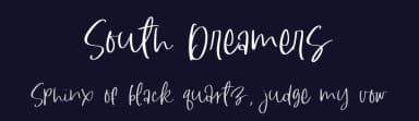 South Dreamers by AZ Std — Script Handwritten Font — thumbnail 2