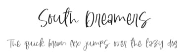 South Dreamers by AZ Std — Script Handwritten Font — thumbnail 1