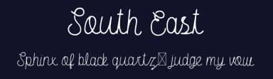South East by The Ocean Studio - Laire Banyu Sandi Pawenang — Script Handwritten Font — thumbnail 2