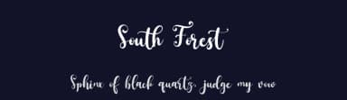 South Forest by Kong Font — Script Handwritten Font — thumbnail 2