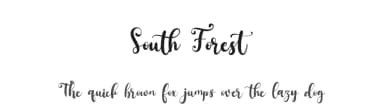 South Forest by Kong Font — Script Handwritten Font — thumbnail 1