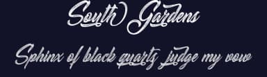 South Gardens by Billy Argel Fonts ® — Script Handwritten Font — thumbnail 2