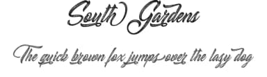 South Gardens by Billy Argel Fonts ® — Script Handwritten Font — thumbnail 1