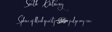 South Gateway by VinType — Script Handwritten Font — thumbnail 2