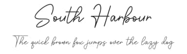 South Harbour by RantautypeStudio — Script Handwritten Font — thumbnail 1