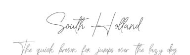 South Holland by Faldy Kudo — Script Handwritten Font — thumbnail 1
