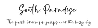 South Paradise by Fikryal studio — Script Handwritten Font — thumbnail 1