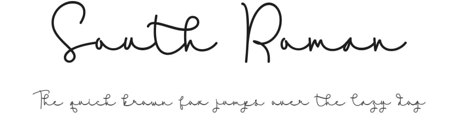 South Roman by CBRTEXT Studio — Script Handwritten Font — preview 1