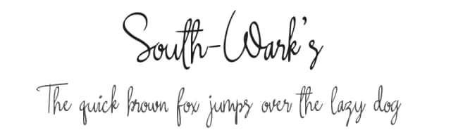 South-Wark's by Faldy Kudo — Script Handwritten Font