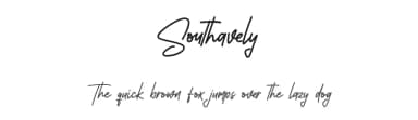 Southavely by Maulana Creative — Script Handwritten Font — thumbnail 1