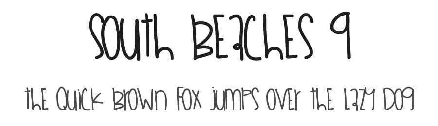South Beaches 9 by Des Gomez — Script Handwritten Font
