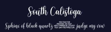 South Calistoga by Jimtype Studio — Script Handwritten Font — thumbnail 2