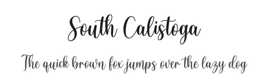 South Calistoga by Jimtype Studio — Script Handwritten Font