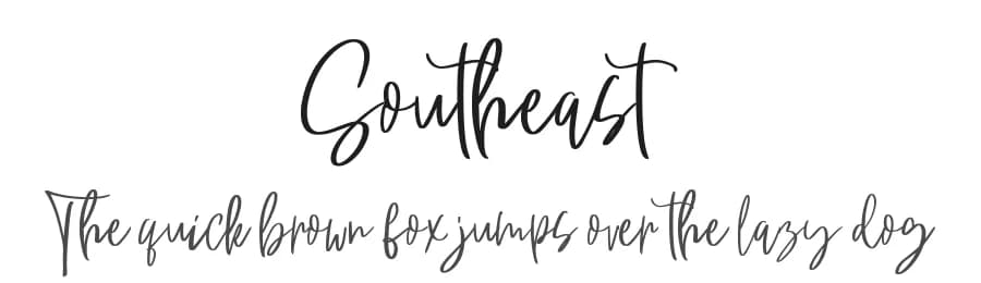 Southeast by Analogous Studio — Script Handwritten Font