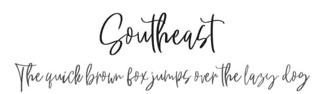 Southeast by Analogous Studio — Script Handwritten Font