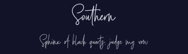 Southern by Moriztype — Script Handwritten Font — thumbnail 2
