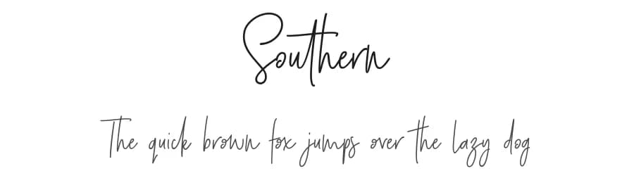 Southern by Moriztype — Script Handwritten Font