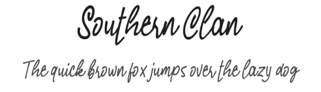 Southern Clan by Ikiiko Type — Script Handwritten Font