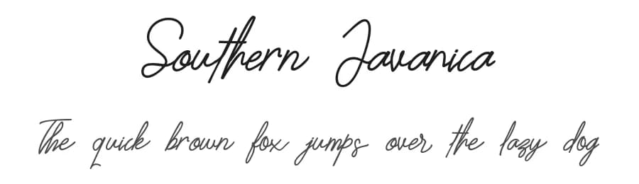 Southern Javanica by wisto studio — Script Handwritten Font — preview 1