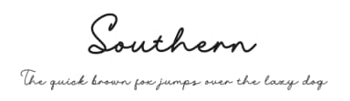 Southern by Aditya Rezki Apriyadi — Script Handwritten Font — thumbnail 1