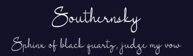 Southernsky by Lemonthe — Script Handwritten Font — thumbnail 2