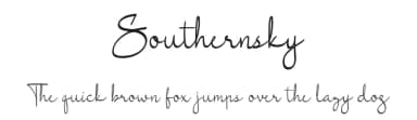 Southernsky by Lemonthe — Script Handwritten Font — thumbnail 1