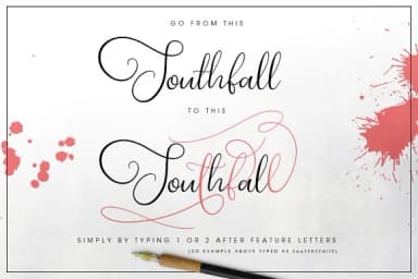 Southfall Font by Creativeqube Design — Script Handwritten Font — thumbnail 7