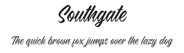 Southgate by Nyalaapi — Script Handwritten Font