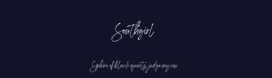Southgirl by Geranium Space — Script Handwritten Font — thumbnail 2