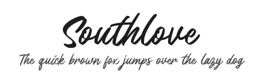 Southlove by Fontherapy — Script Handwritten Font