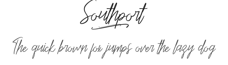 Southport by Noah Type — Script Handwritten Font