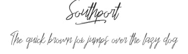 Southport by Noah Type — Script Handwritten Font — thumbnail 1